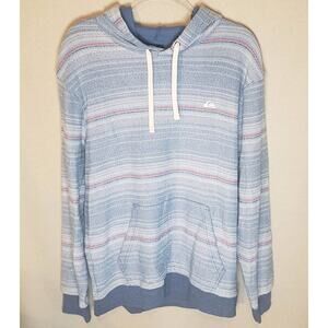 Quiksilver Men's Medium Hoodie Great Otway Striped NWT Surf, Skater, Y2K style
